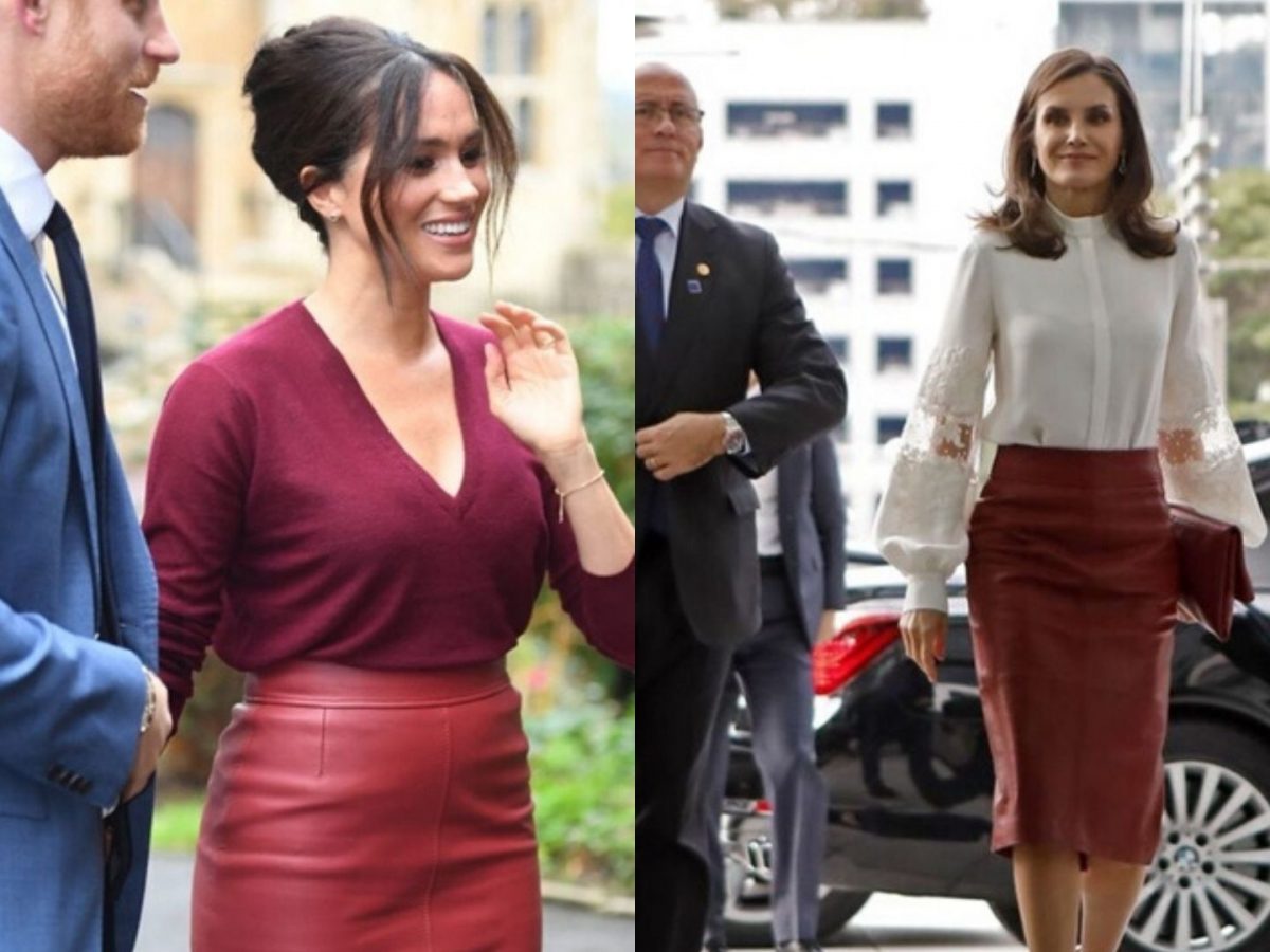 Queen Letizia And Meghan Markle Have A Royal Twinning Moment | Harper's ...