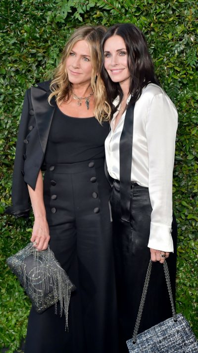 Jennifer Aniston And Courteney Cox Reunite For Chanel Dinner | Harper's ...
