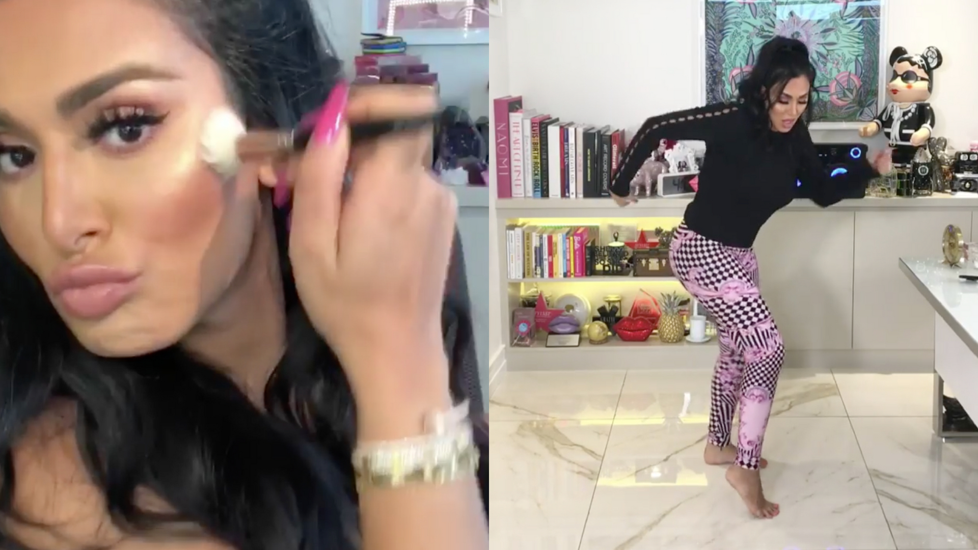 Watch Huda Kattan Takes On Instagram S Latest Dance Challenges