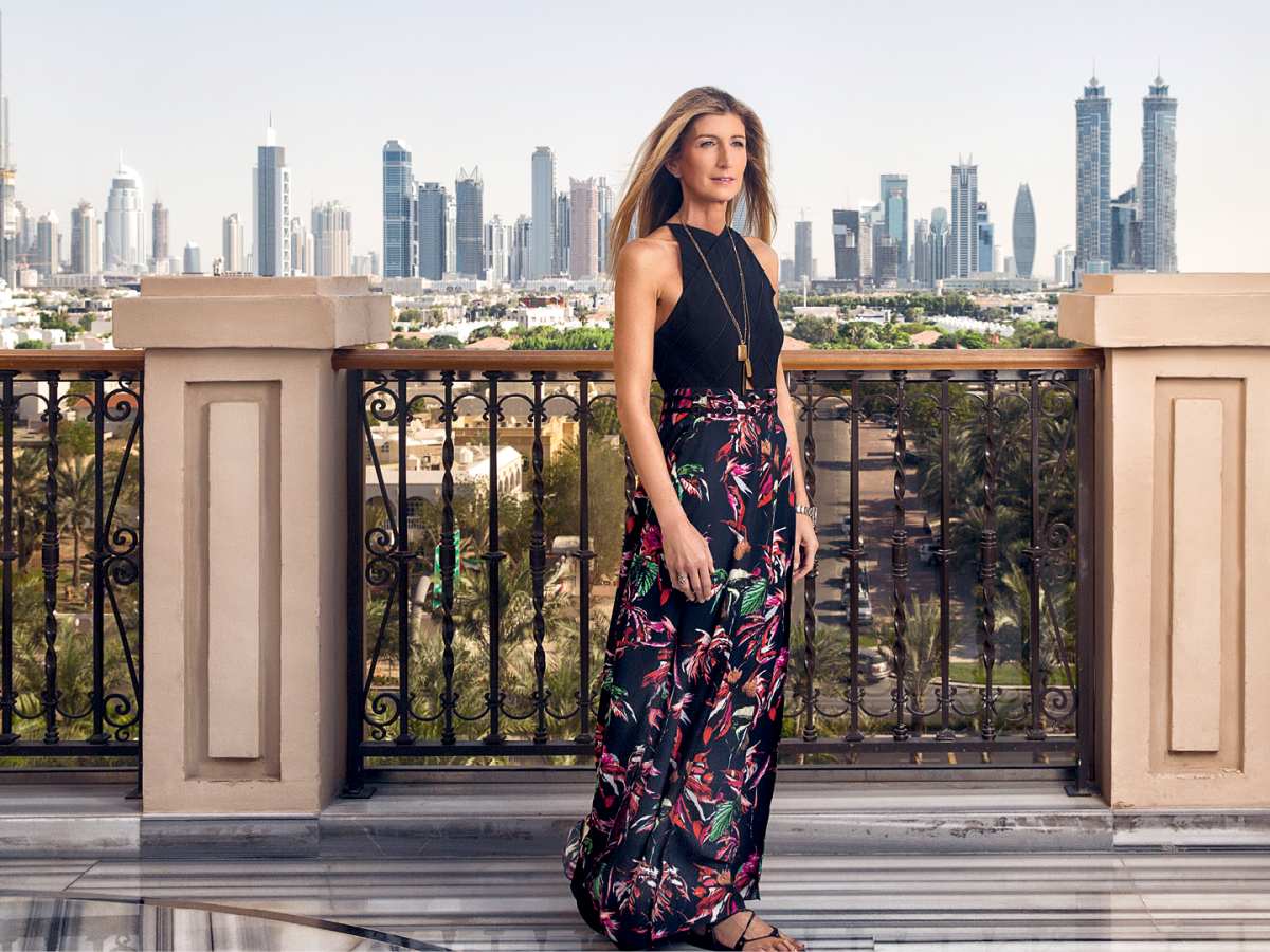 Sarah Plaza Dubai designed long outlets Maxi dress