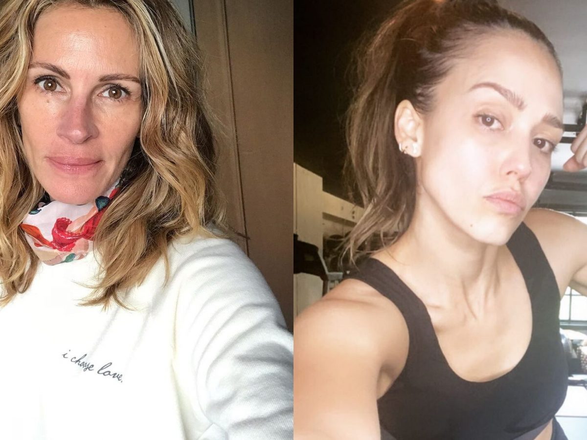 These Celebrities Are Going Makeup Free While In Self-Isolation ...