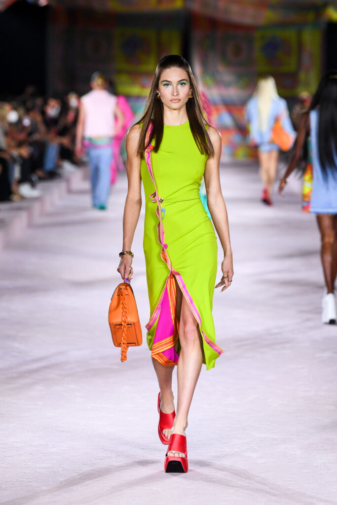 Cool girls are rocking the fluorescent trend with this Prada neon