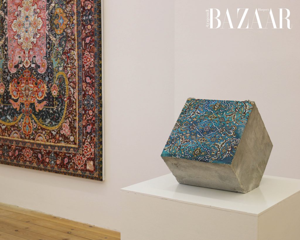 Persian Carpets Merge With Crumbling Concrete in Jason Seife's