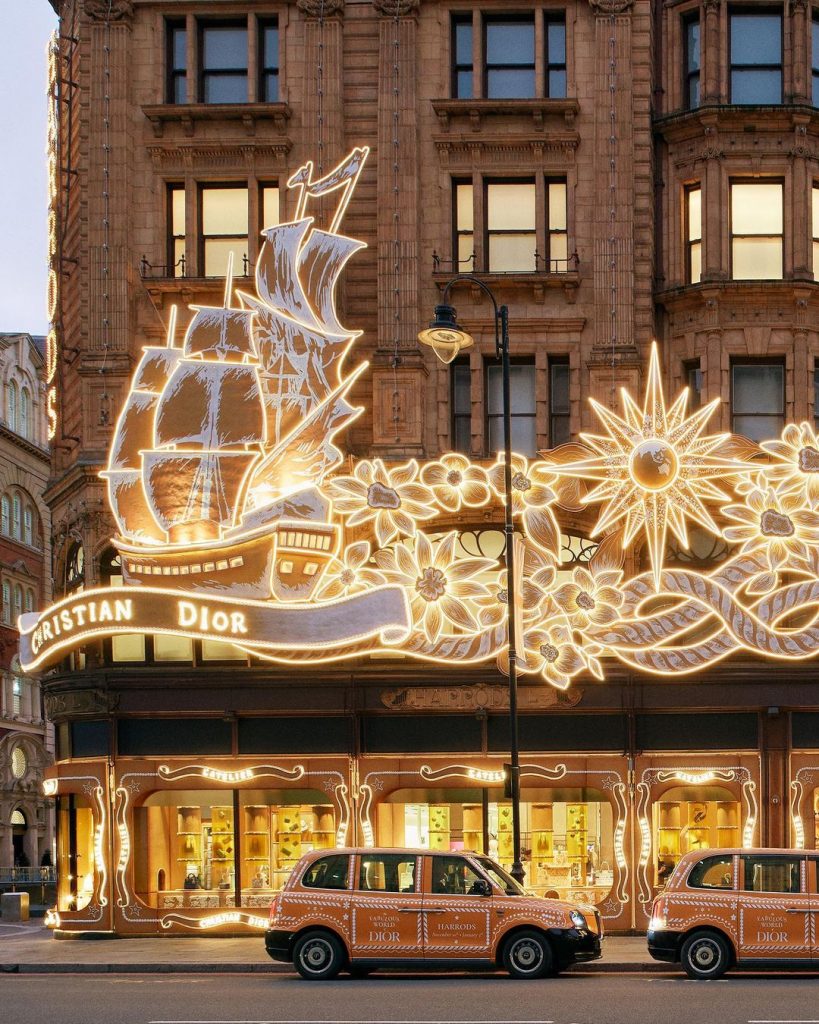 Harrods reveals Christmas window displays featuring AR activation 