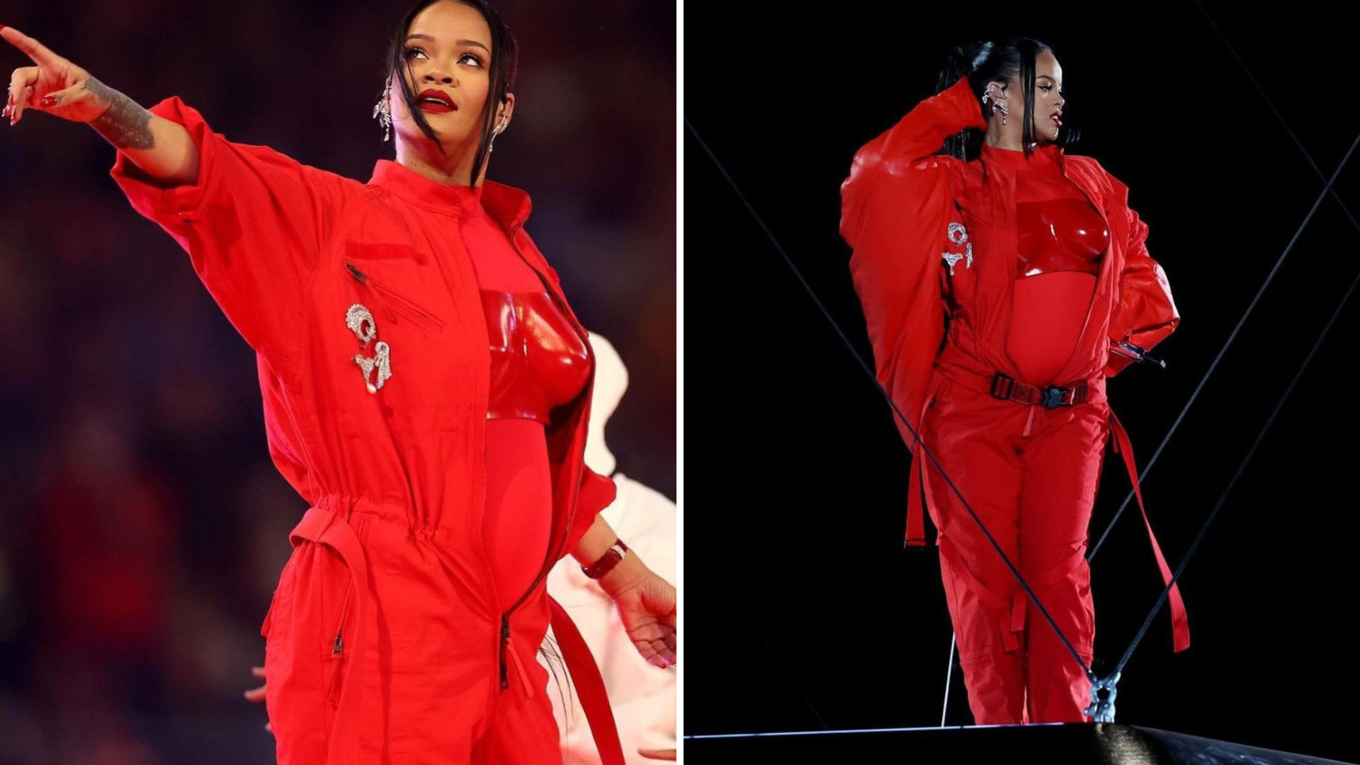 Rihanna sparks pregnancy rumors at Super Bowl 2023 halftime