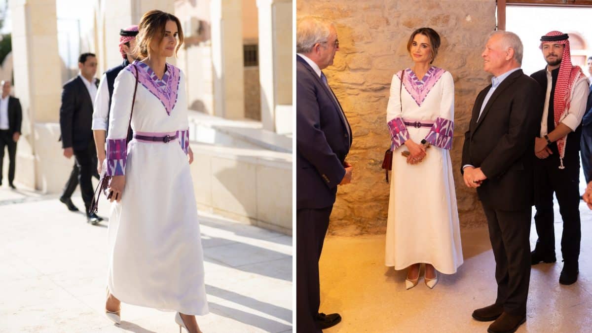 Queen Rania Was A Vision In White As King Abdullah II S Silver Jubilee   EW4yoiJC Harpers 74 1200x675 