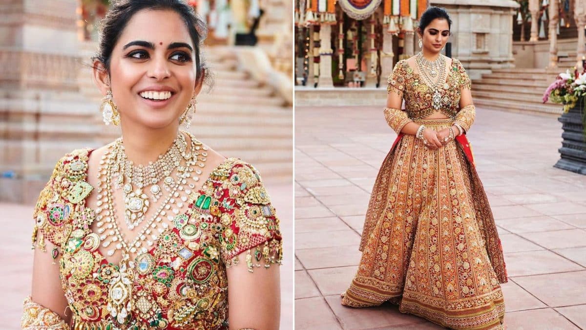 Isha Ambani Wore A Blouse Made From Jewellery To The Pre-Wedding ...