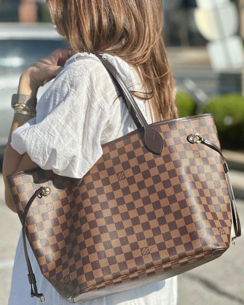 Louis vuitton neverfull shoulder bag online