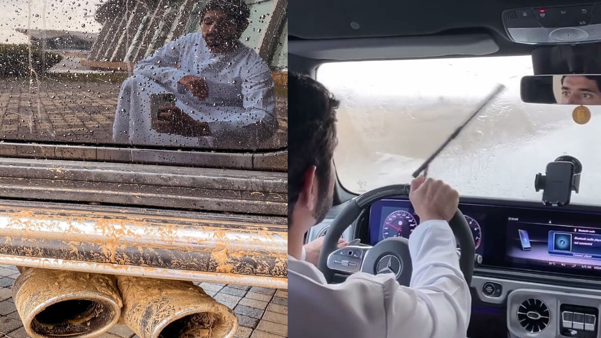 Sheikh Hamdan Went Cruising In The Dubai Rain Today Harper S