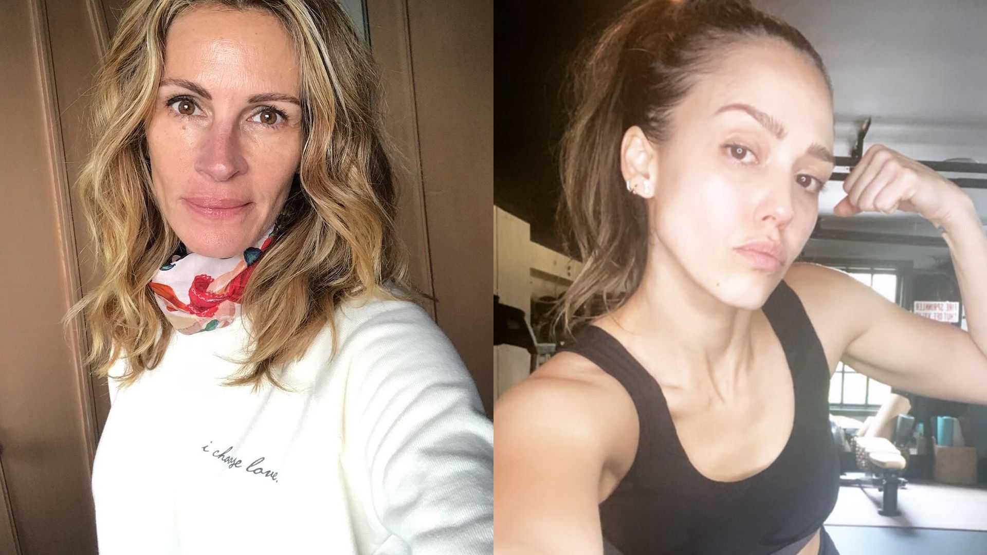 These Celebrities Are Going Makeup Free While In Self-Isolation