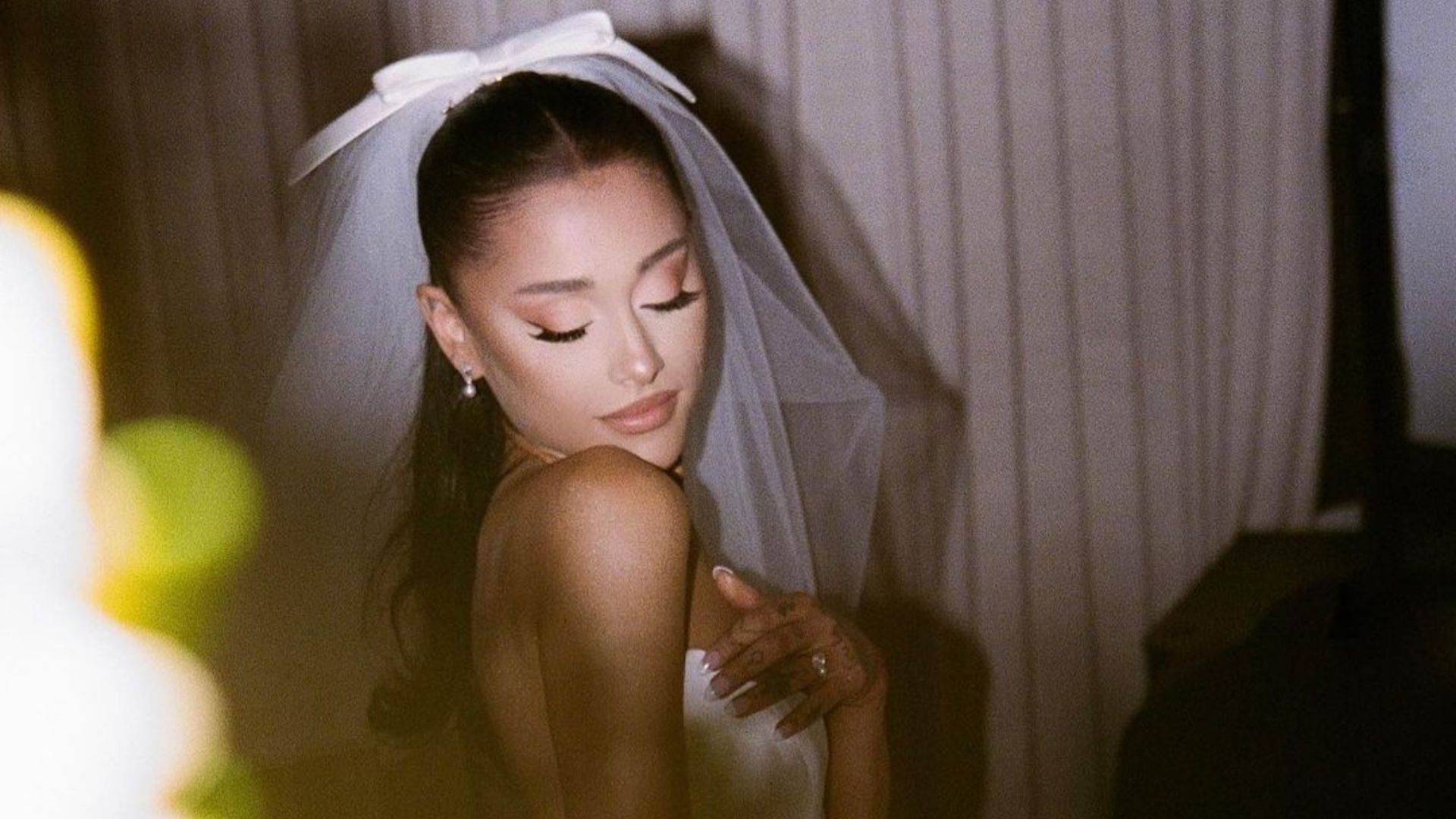 Ariana Grande Shares First Pictures Of Her Secret Home Wedding To Dalton Gomez Harper S Bazaar Arabia