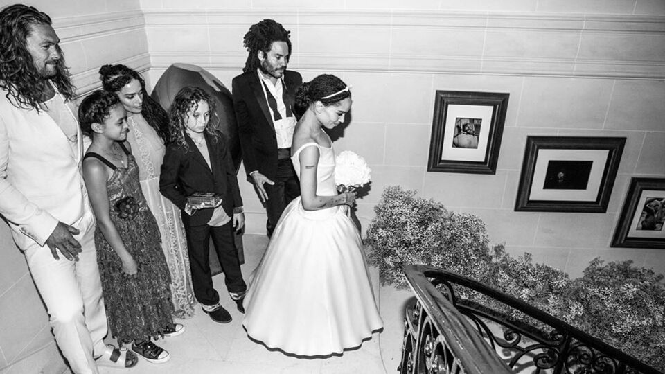 All The Photos From ZoÃ« Kravitz's Dreamy Parisian Wedding | Harper's BAZAAR Arabia