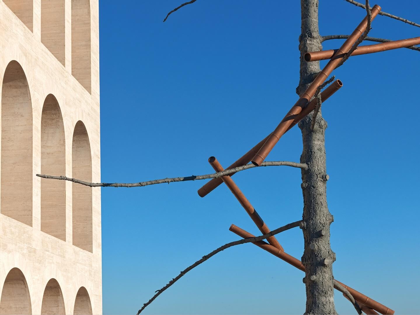 Fendi promotes the history of Rome with a new art installation by Giuseppe  Penone