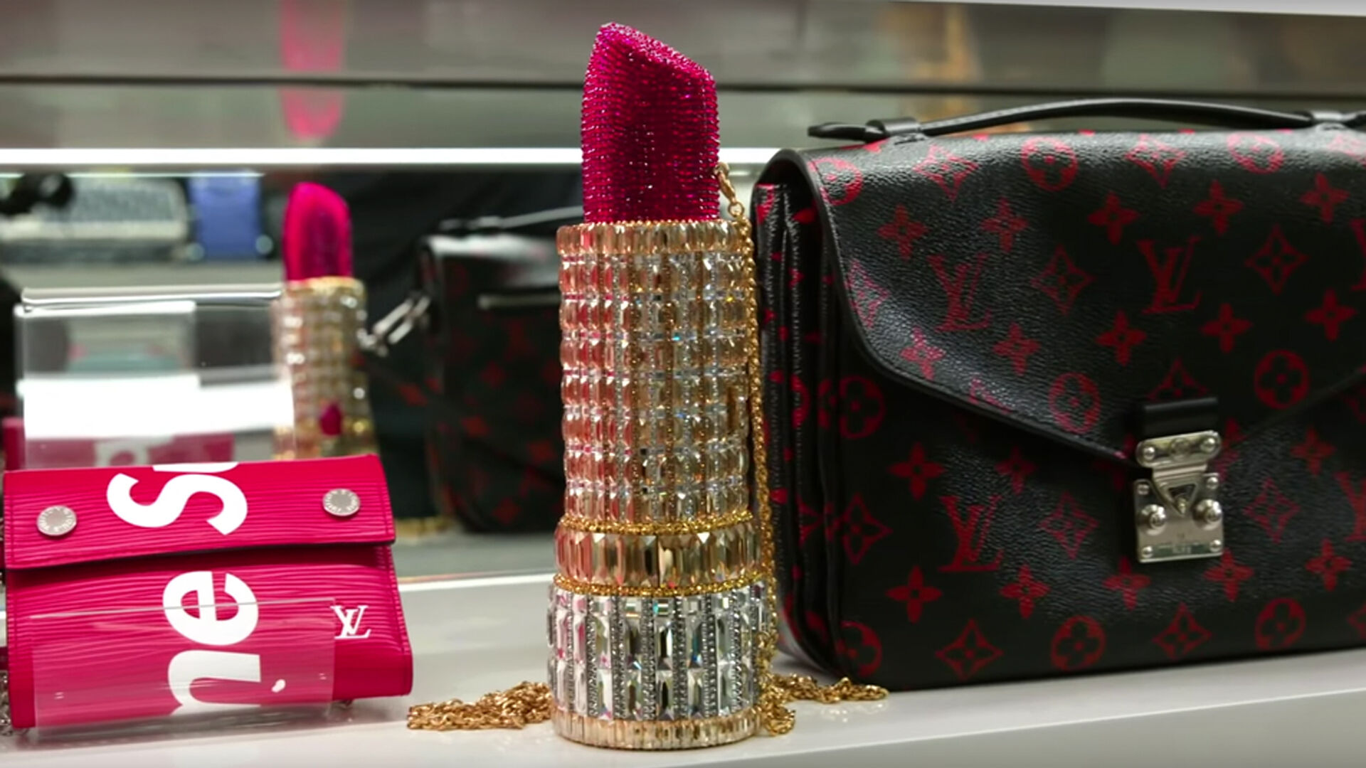 Kylie Jenner shows off mom Kris' new purse closet