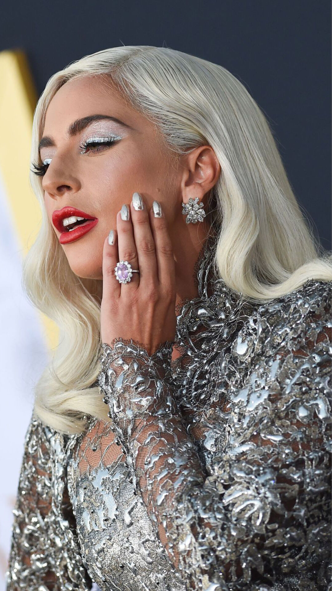 Lady gaga's pink deals engagement ring