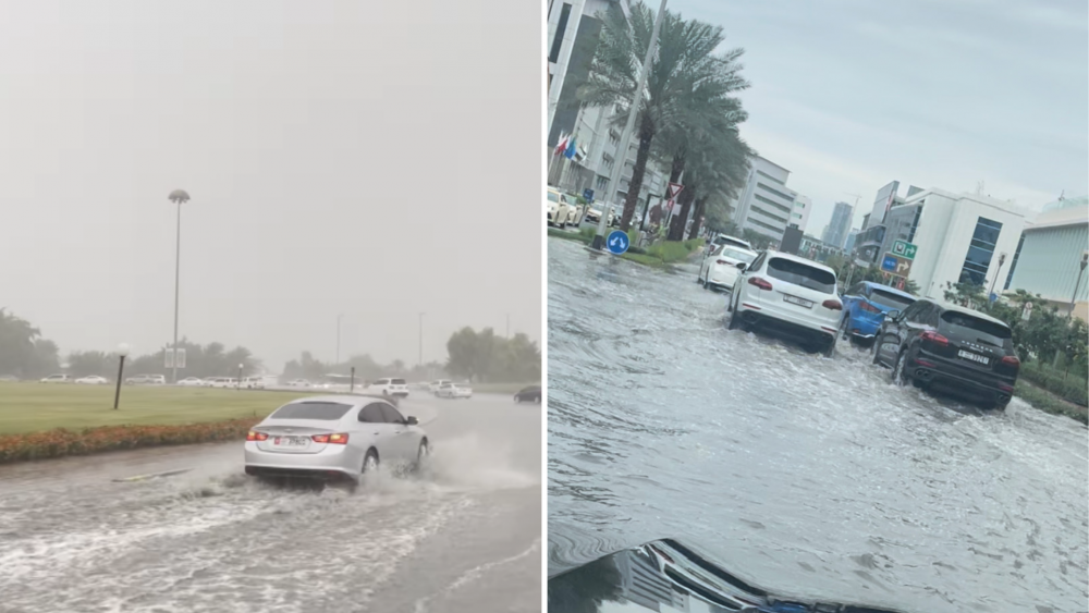 Floods in Dubai UAE Residents Report Bad Road Conditions Harper's